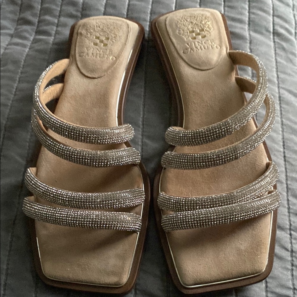 Vince Camuto Silver Strappy Sandals